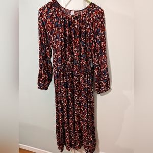 ON Midi Floral Waist Defining Dress M Floral